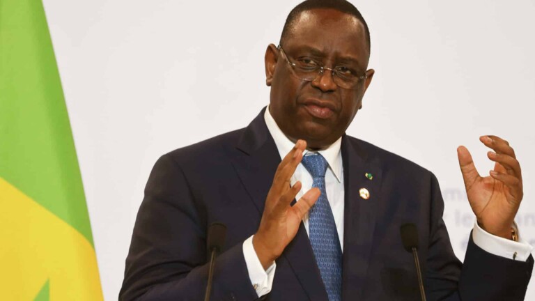 Le prÃ©sident sÃ©nÃ©galais Macky Sall