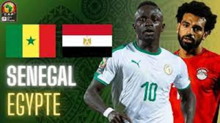 L'affiche du match de la finale de la CAN 2022 entre le SÃ©nÃ©gal et l'Egypte