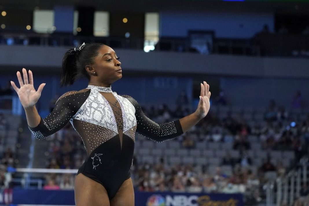 La superstar de la gymnastique mondiale Simone Biles