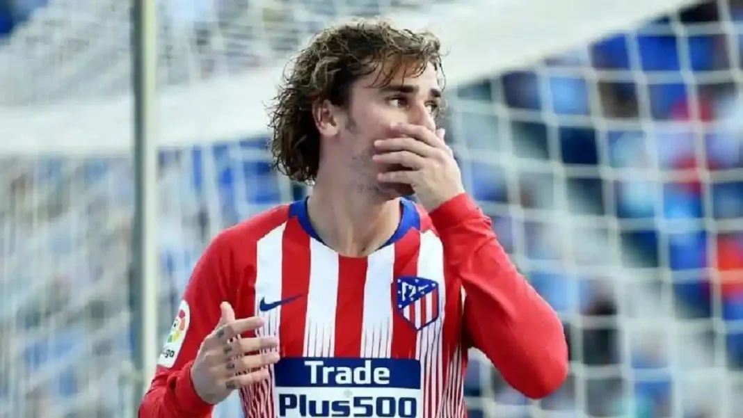 Antoine Griezmann sous le maillot de l'Atletico Madrid