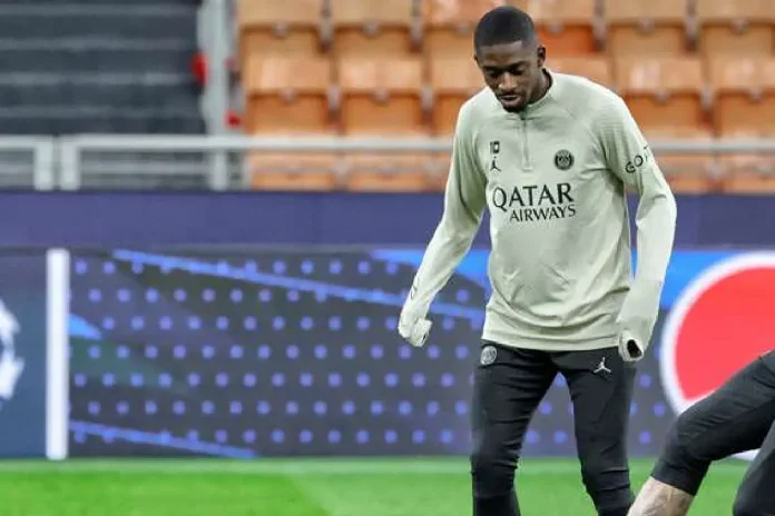 Ousmane DembÃ©lÃ© Ã  l'entrainement du PSG