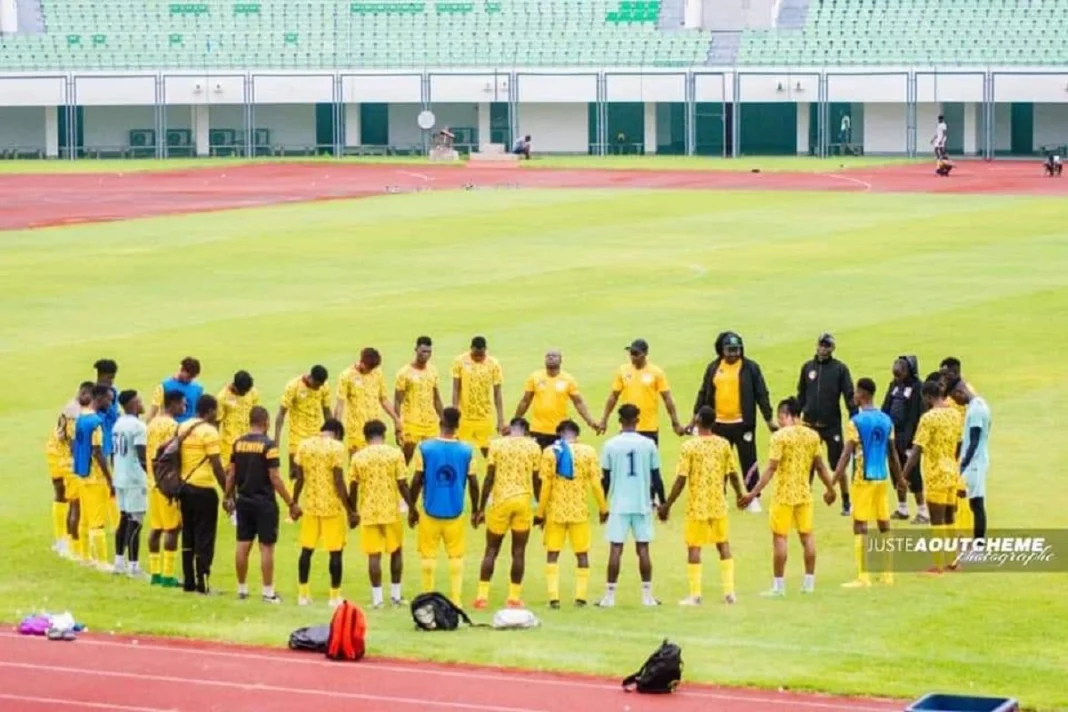 Des joueurs U20 de l'Ã©quipe bÃ©ninoise